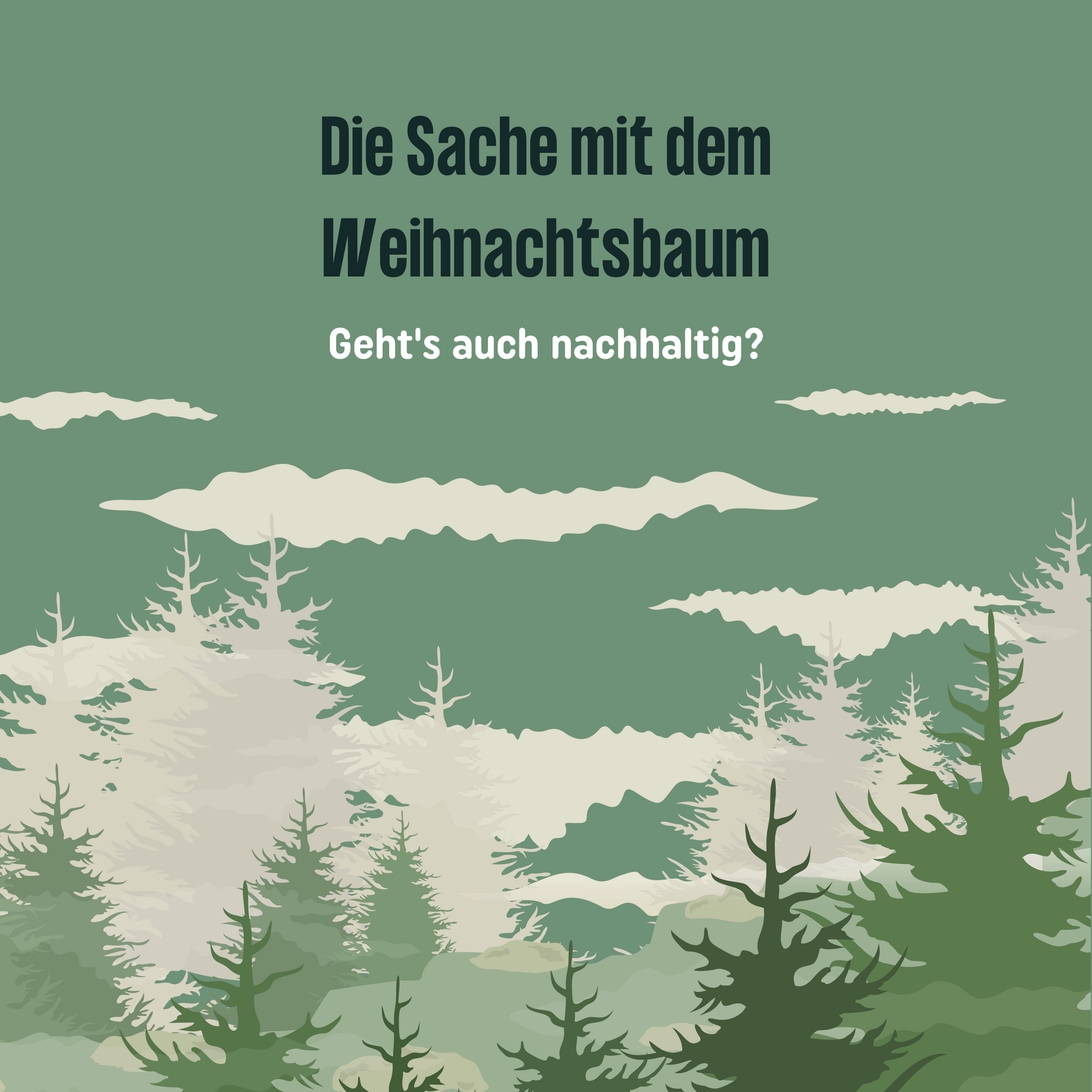 Die Sache mit dem Weihnachtsbaum geht's auch nachhaltig?