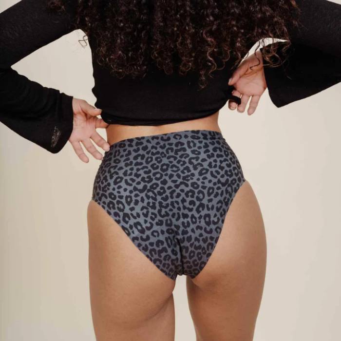Menstruations-Slip MAE SEAMLESS High Waist dark leo