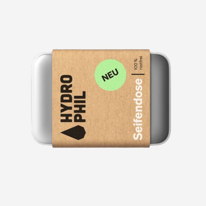 Seifendose mit Ablaufsieb von Hydrophil, rostfrei