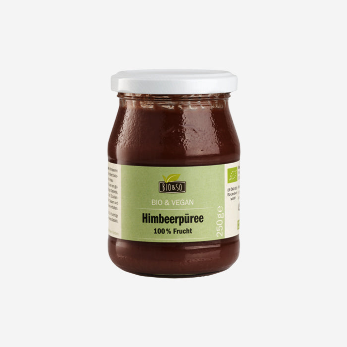 Bio Himbeerpüree 250g im Pfandglas