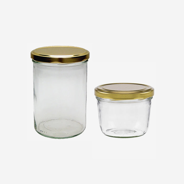 Jar with BLUESEAL screw cap, various sizes