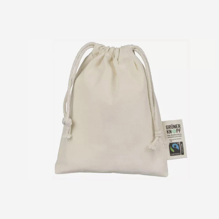 Drawstring bag made of organic cotton 15x20cm