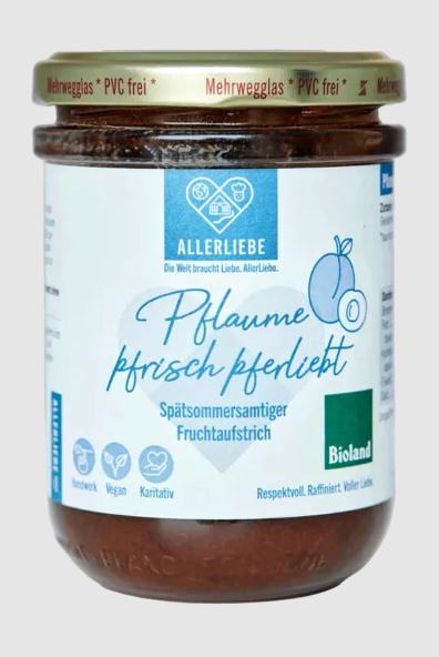 ALLER LIEBE fruit spreads in BIOLAND quality