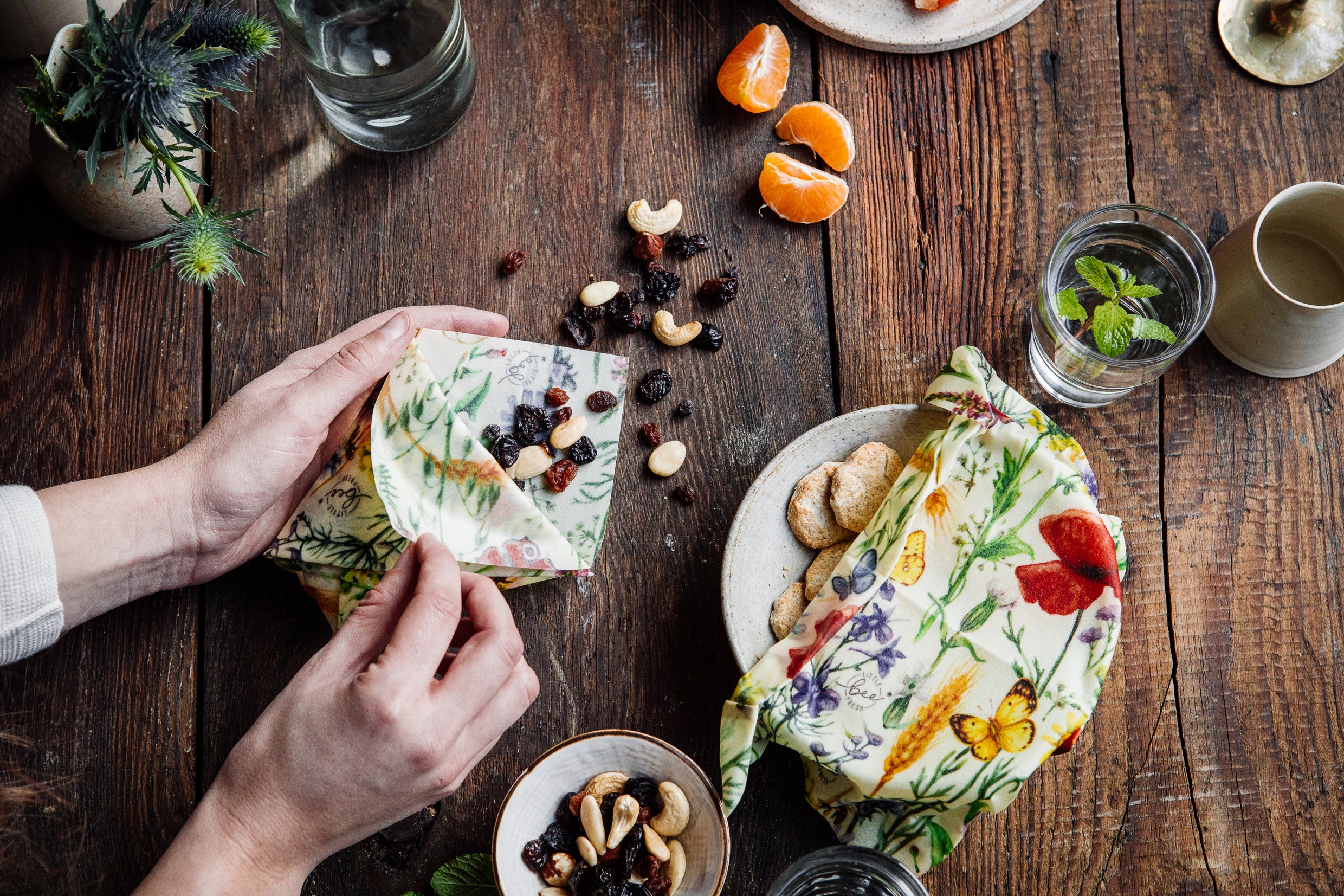 little bee fresh Veganes Wachstuch – verschied. Varianten