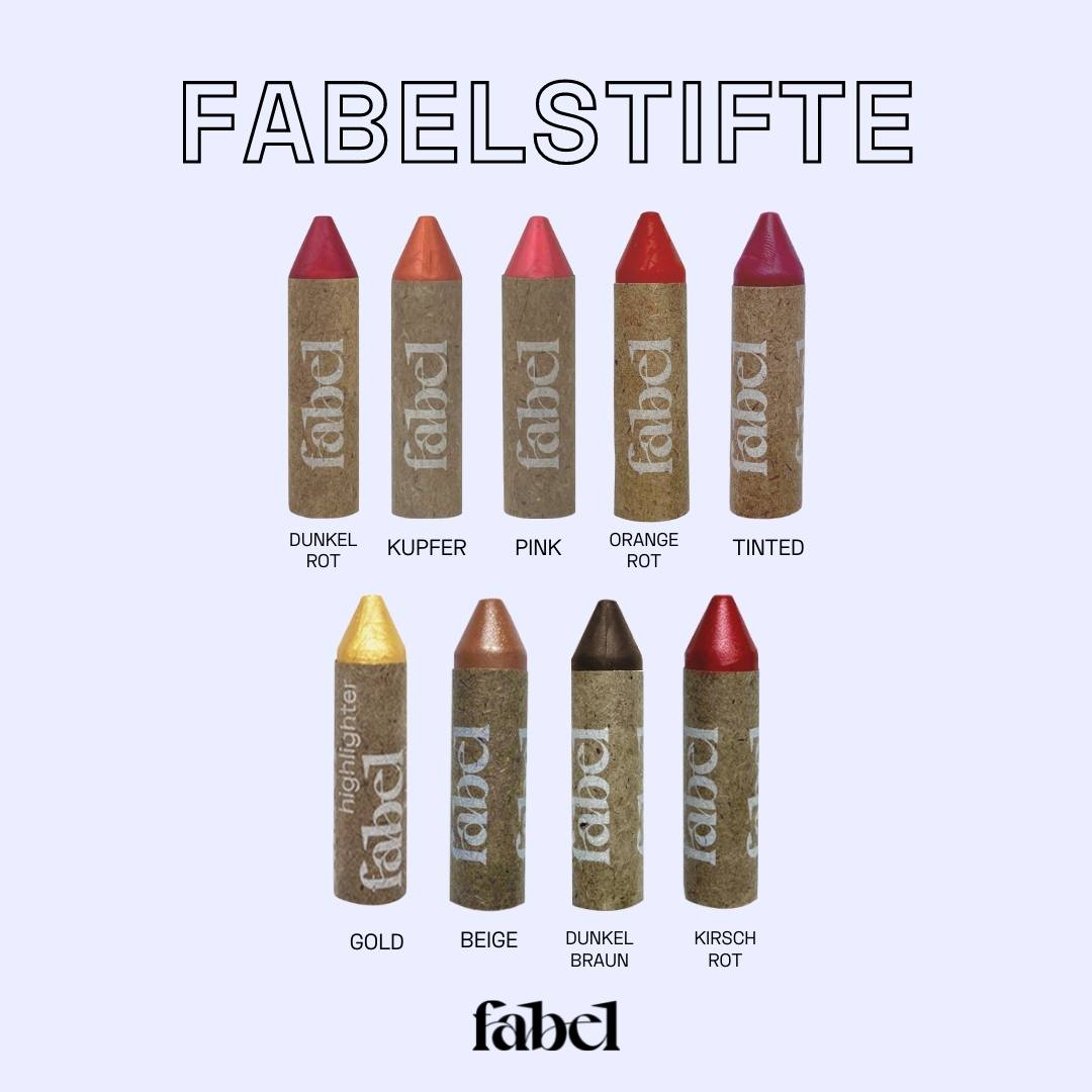 Fabelstifte-3er Set - Naturkosmetik Schminkstift (vegan) von Fabel