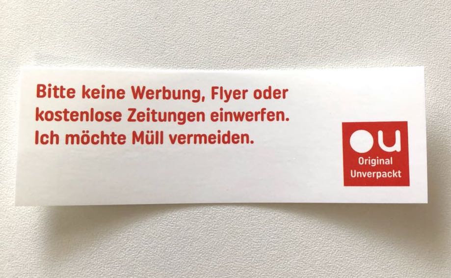 Briefkastensticker "Keine Werbung"