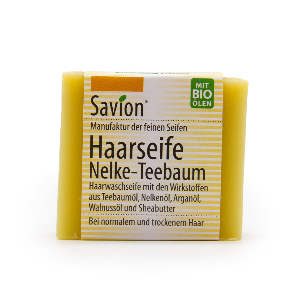 Haarseife Nelke-Teebaum 85 g - alle Haartypen