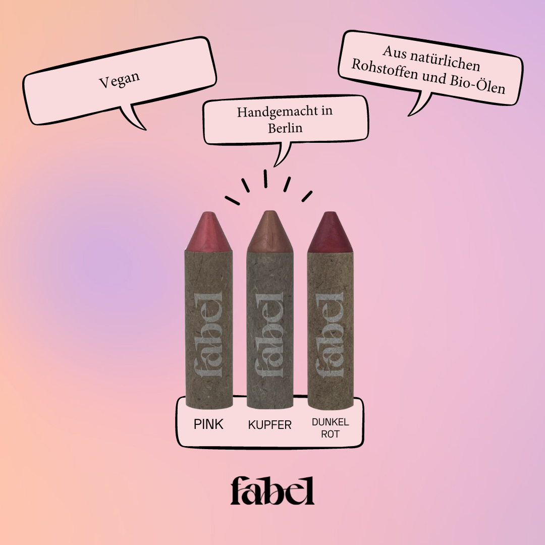 Abschminkset inkl. Schminkstift (vegan)- FABEL - dekorative Naturkosmetik