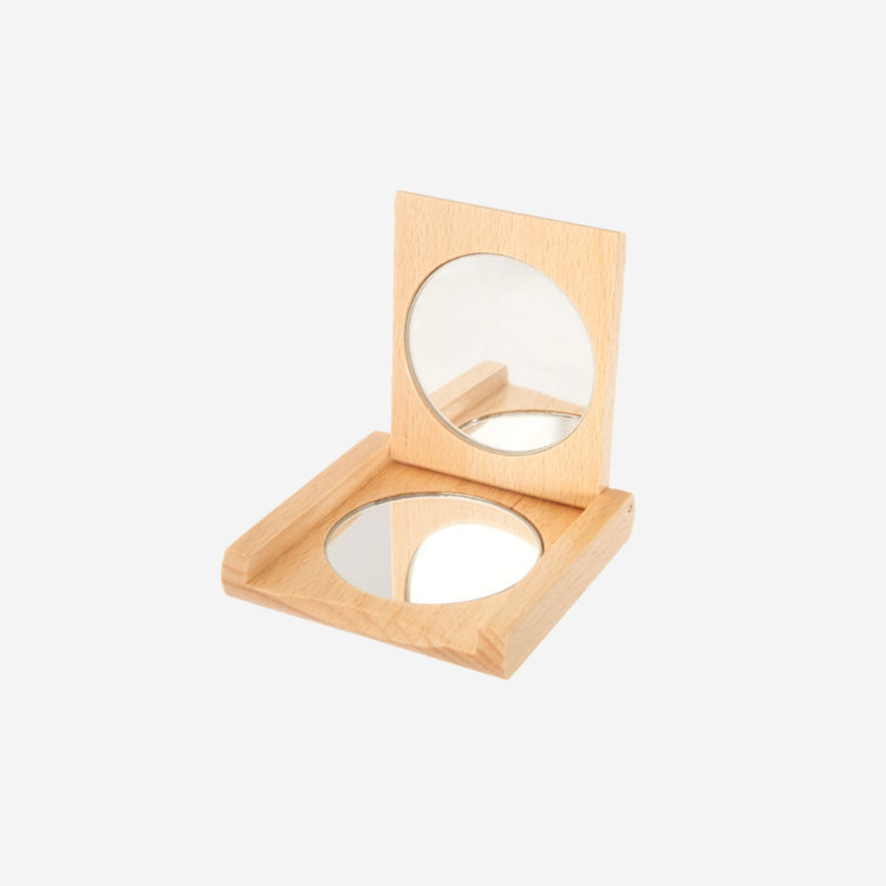 Taschenspiegel mt Holzfassung