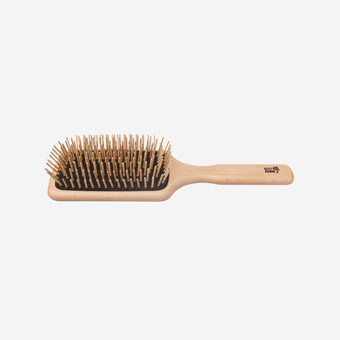 Holzhaarbürste Paddle Brush, 11-reihig
