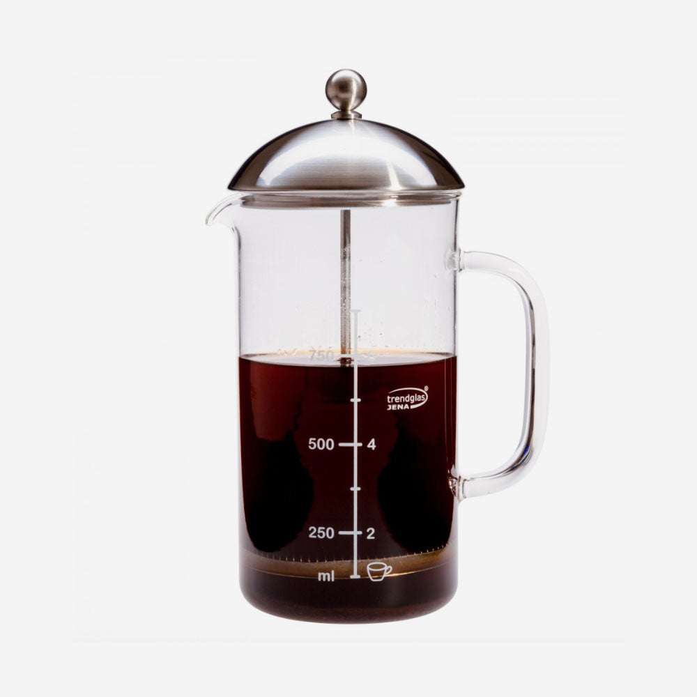 Kaffeebereiter French Press aus Glas, 1,0 l