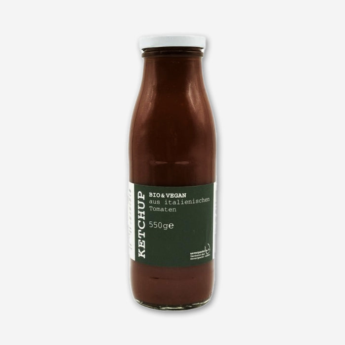 Organic Ketchup 550g in the deposit bottle