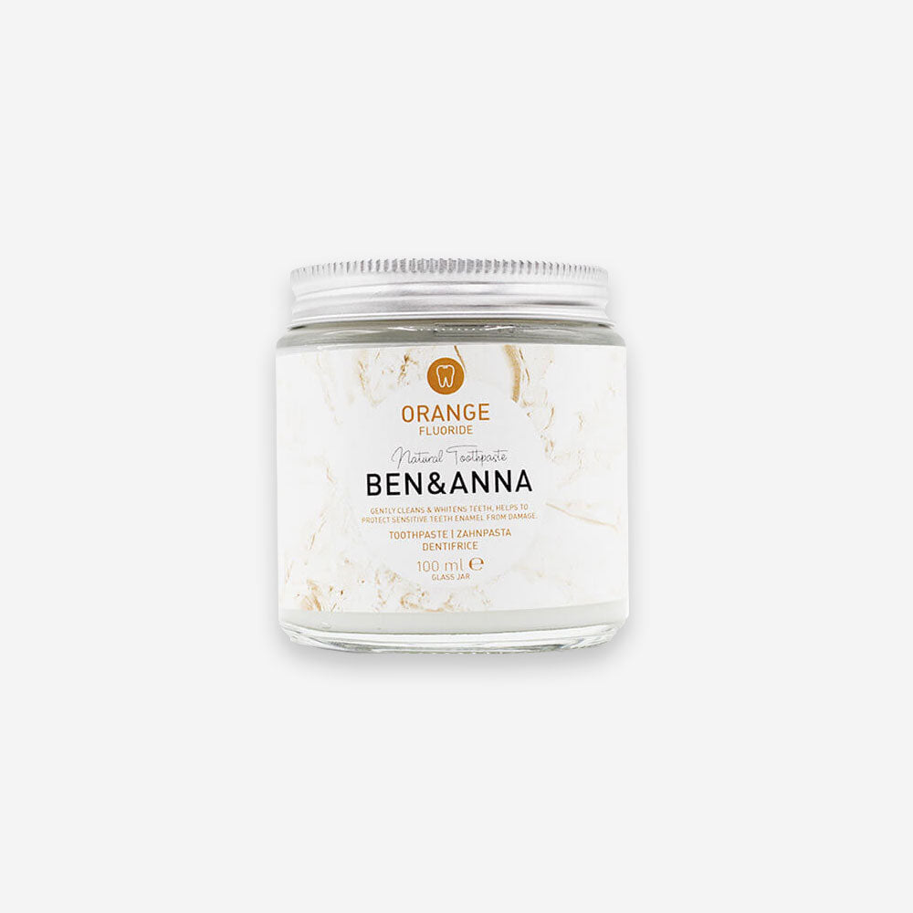 Zahnpasta im Glas - verschied. Sorten