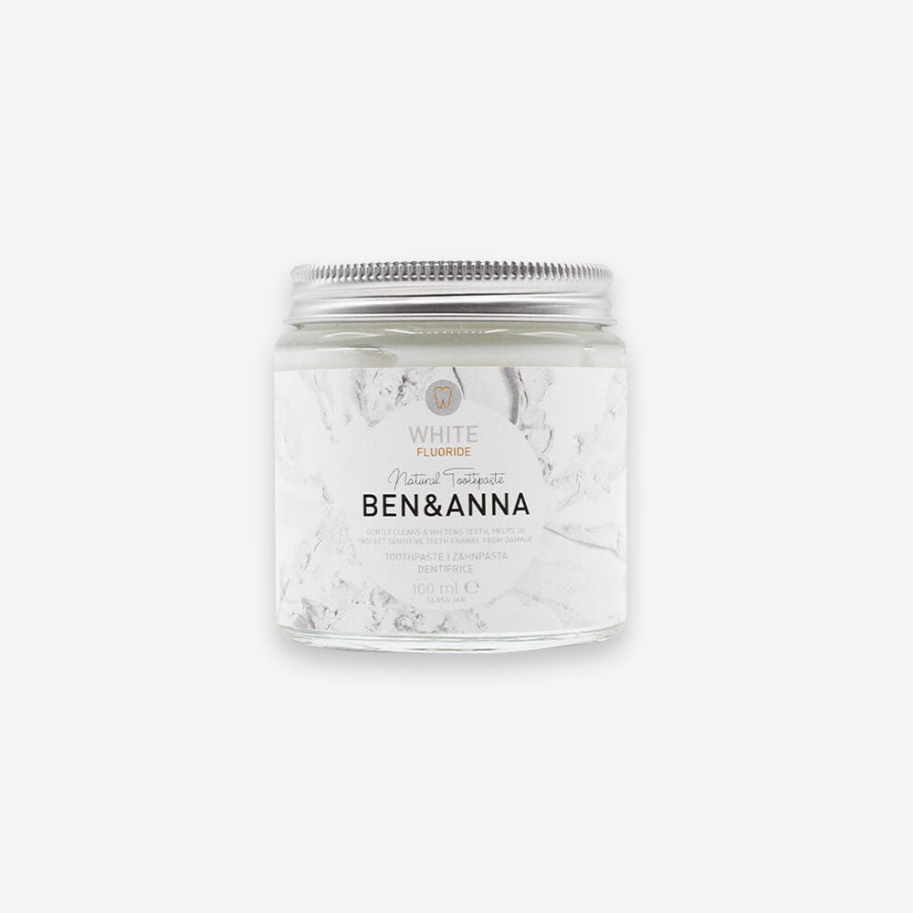 Zahnpasta im Glas - verschied. Sorten