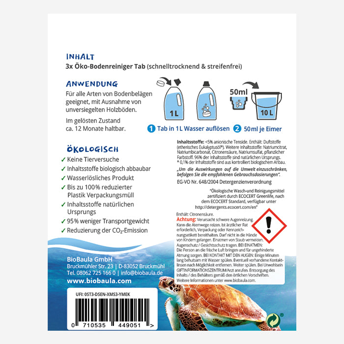 Eco Cleaning Tabs: Set of 3 Floor