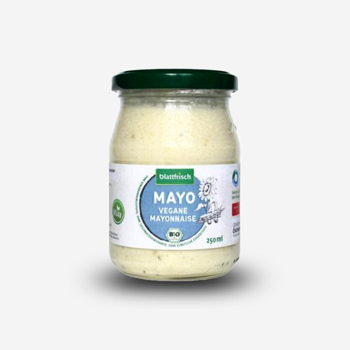 Vegan Organic Mayonnaise 250ml in a returnable glass jar