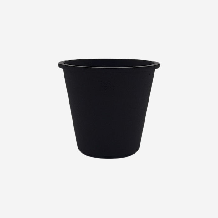 Pflanz- und Anzuchttöpfe aus Naturkautschuk, wahlweise mit Untersetzer