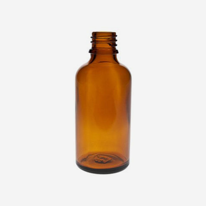 Glass bottle with/without spray attachment, 50 ml brown
