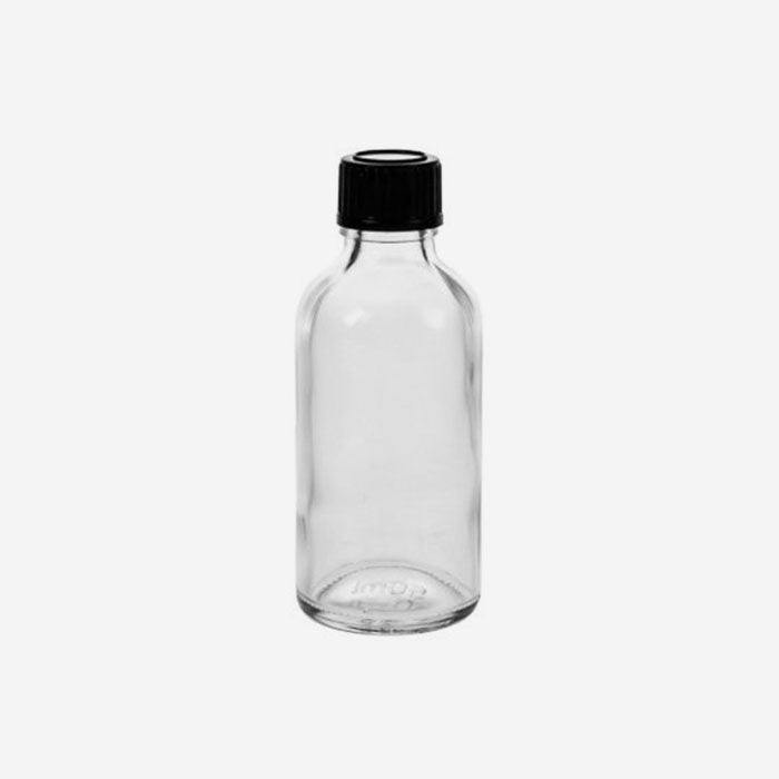 Glasflasche mit/ohne Sprühaufsatz, 50 ml weiß