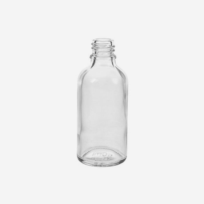 Glass bottle with/without spray attachment, 50 ml white