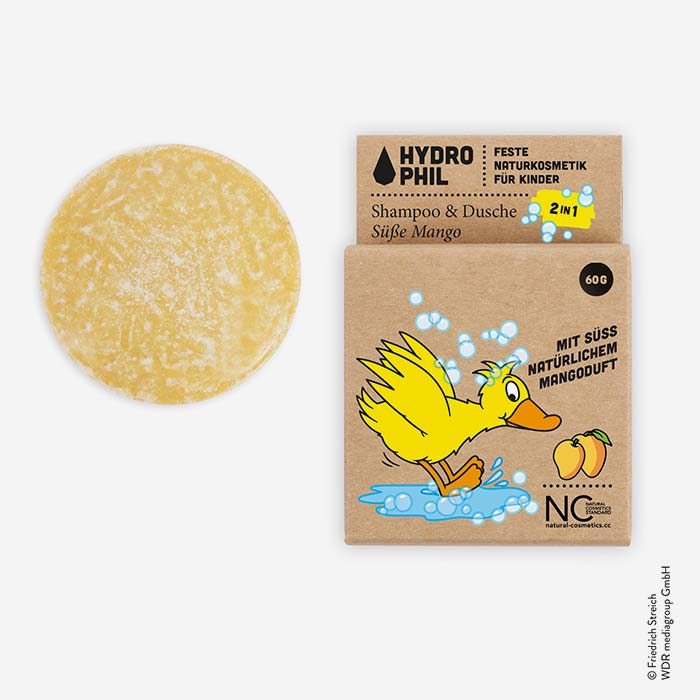 Festes 2in1 Shampoo und Dusche für Kinder – mit der Ente