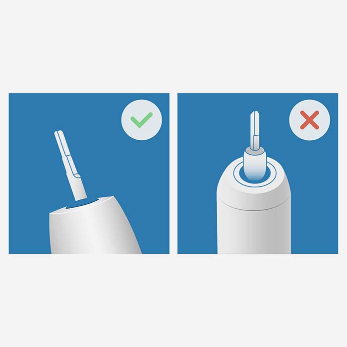 Nachhaltige Aufsteckköpfe für Phillips Sonicare Schallzahnbürsten, Hydrophil