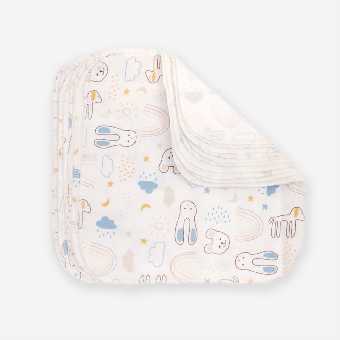 Pflegetuch, Taschentuch - verschied. Farben