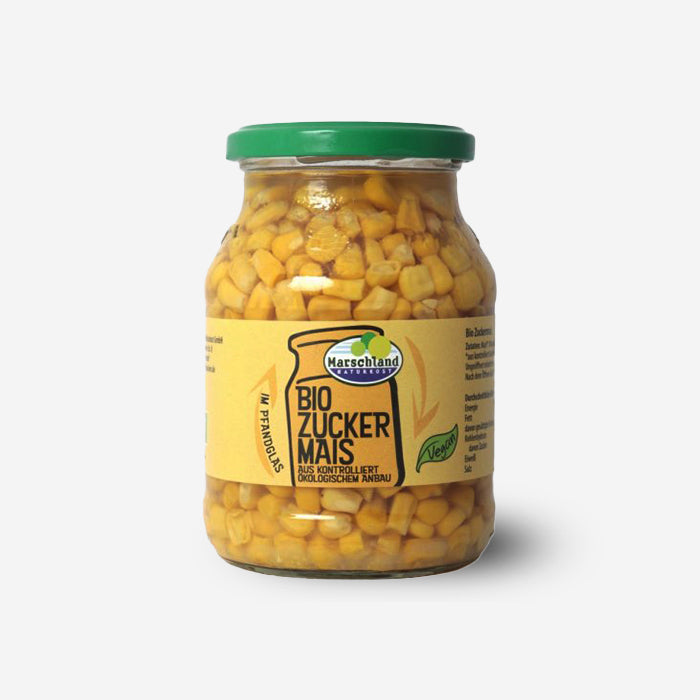zuckermais aufbewahren Bio-Zuckermais im 540ml Pfandglas, Abtropfgewicht: 320g