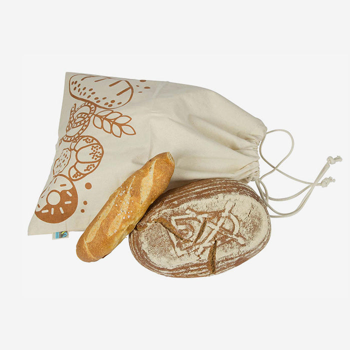 Bread bag made of organic cotton, pack of 2