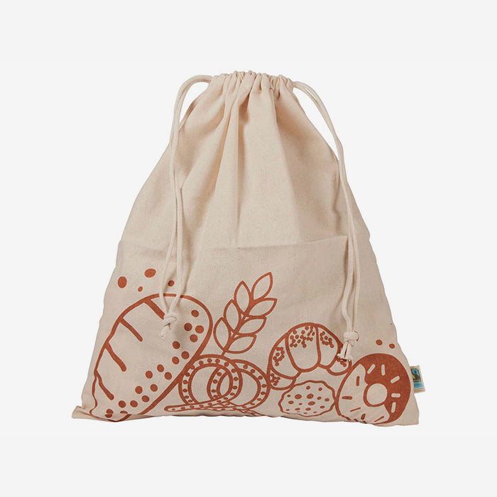 Bread bag made of organic cotton, pack of 2