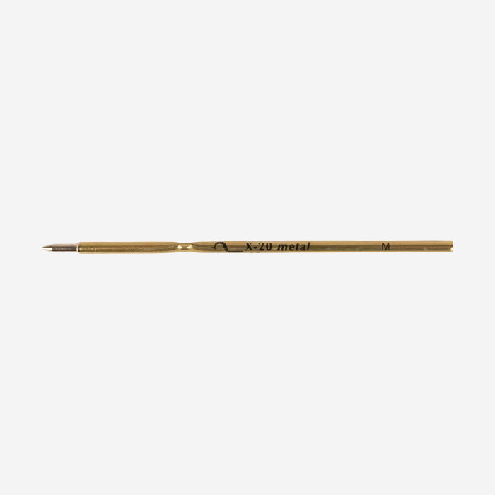 Refill for push-button ballpoint pen made of wood