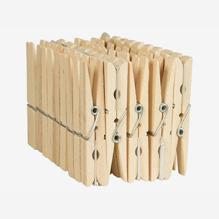 Wäscheklammern aus Buchenholz, 50 Stück