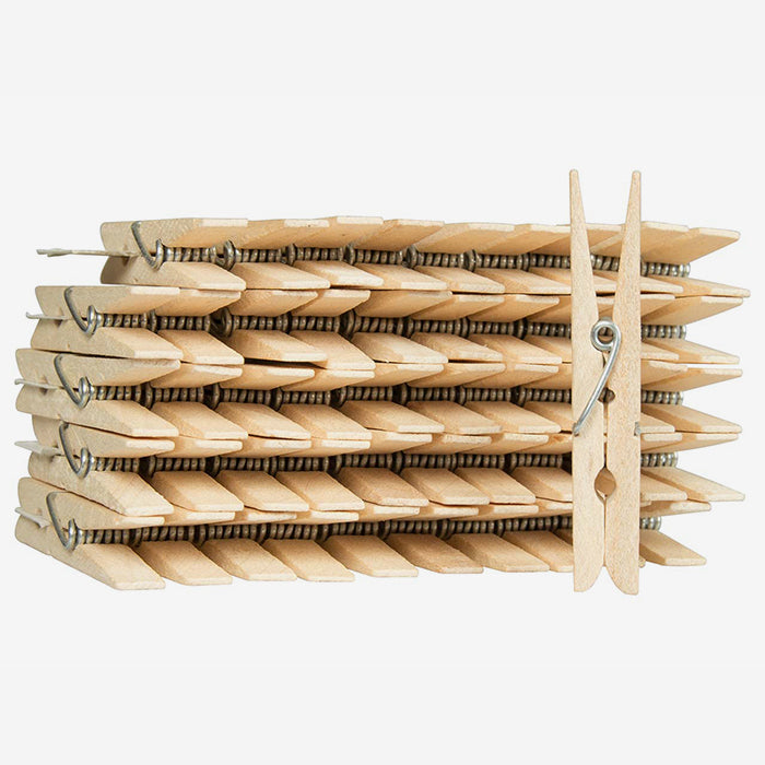 Wäscheklammern aus Buchenholz, 50 Stück