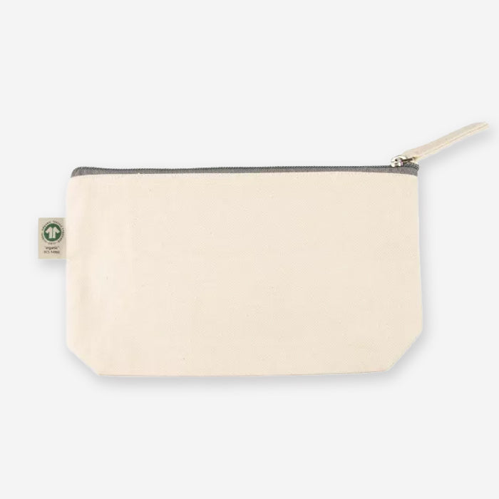 cosmetic bag made of organic cotton