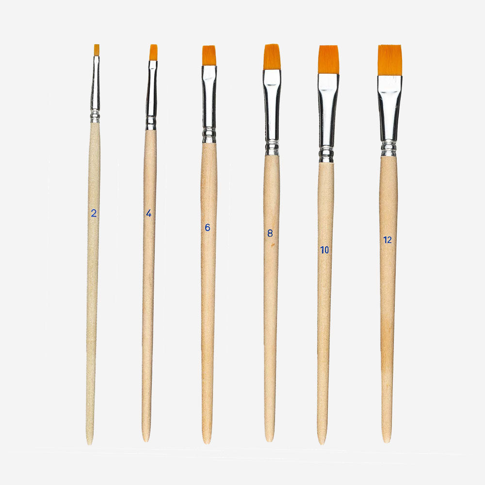flat brush - different sizes