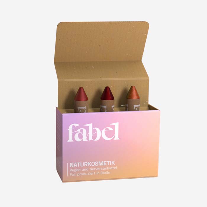 Fabelstifte-3er Set - Naturkosmetik Schminkstift (vegan) von Fabel