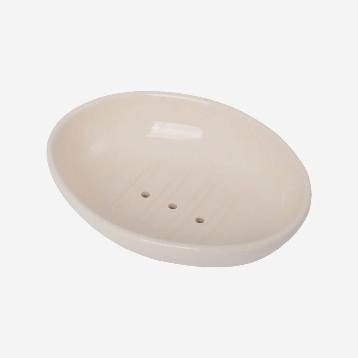 Keramik-Seifenschale, hell