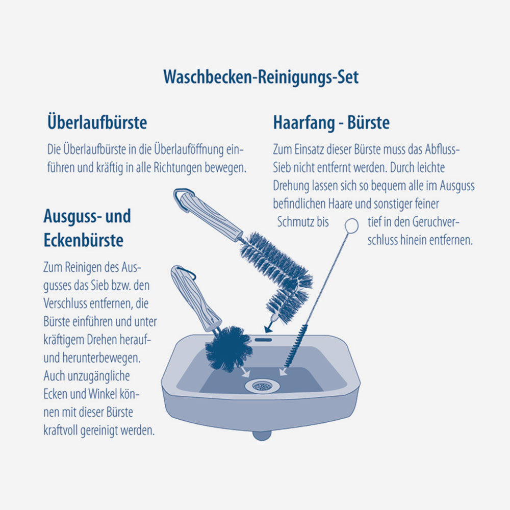 brush set for sink cleaning
