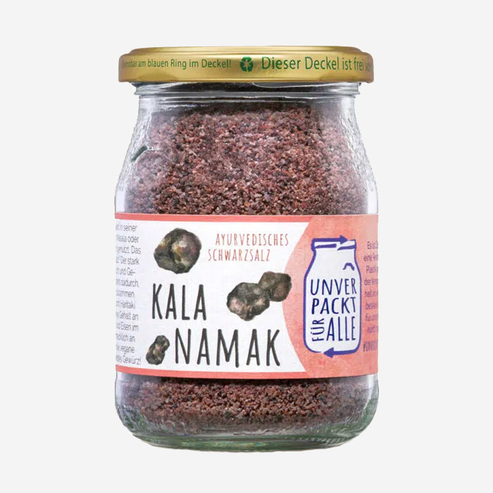 Kala Namak Salt 300g in a returnable glass jar