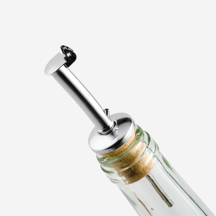 vinegar/oil pourer attachment for glass bottles