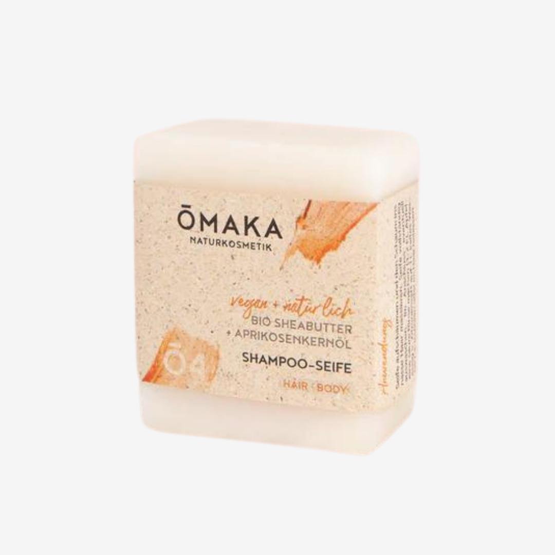 OMAKA Haarseife ohne Duftstoffe für Lockenpflege von Kindern und Erwachsenen mit Bio-Sheabutter