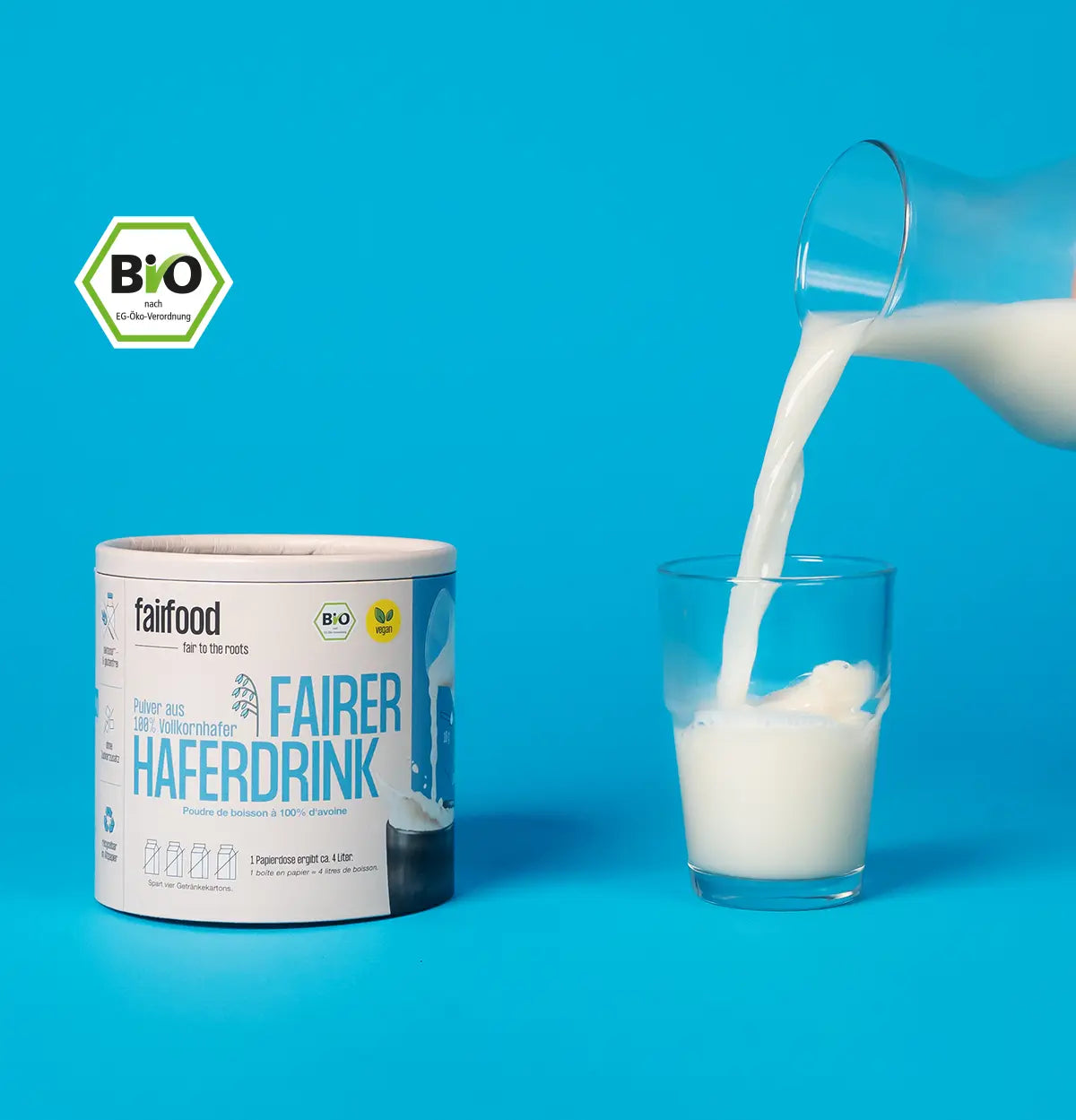 Bio Hafermilch-Pulver, Mische deinen BIO Haferdrink