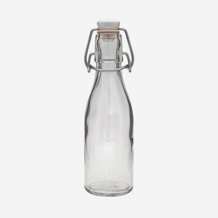 Glasflasche mit Bügelverschluss, 200 ml