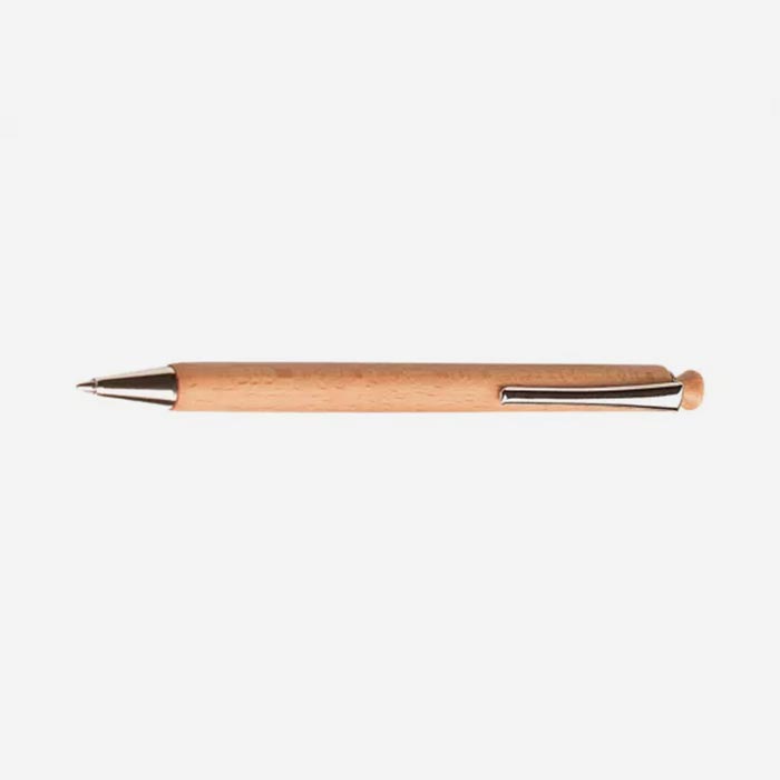 Druck-Kugelschreiber aus Holz – mit austauschbarer Mine