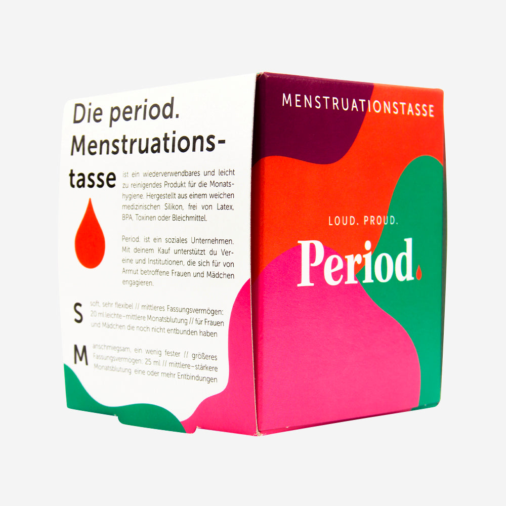 Period. Menstruationstasse